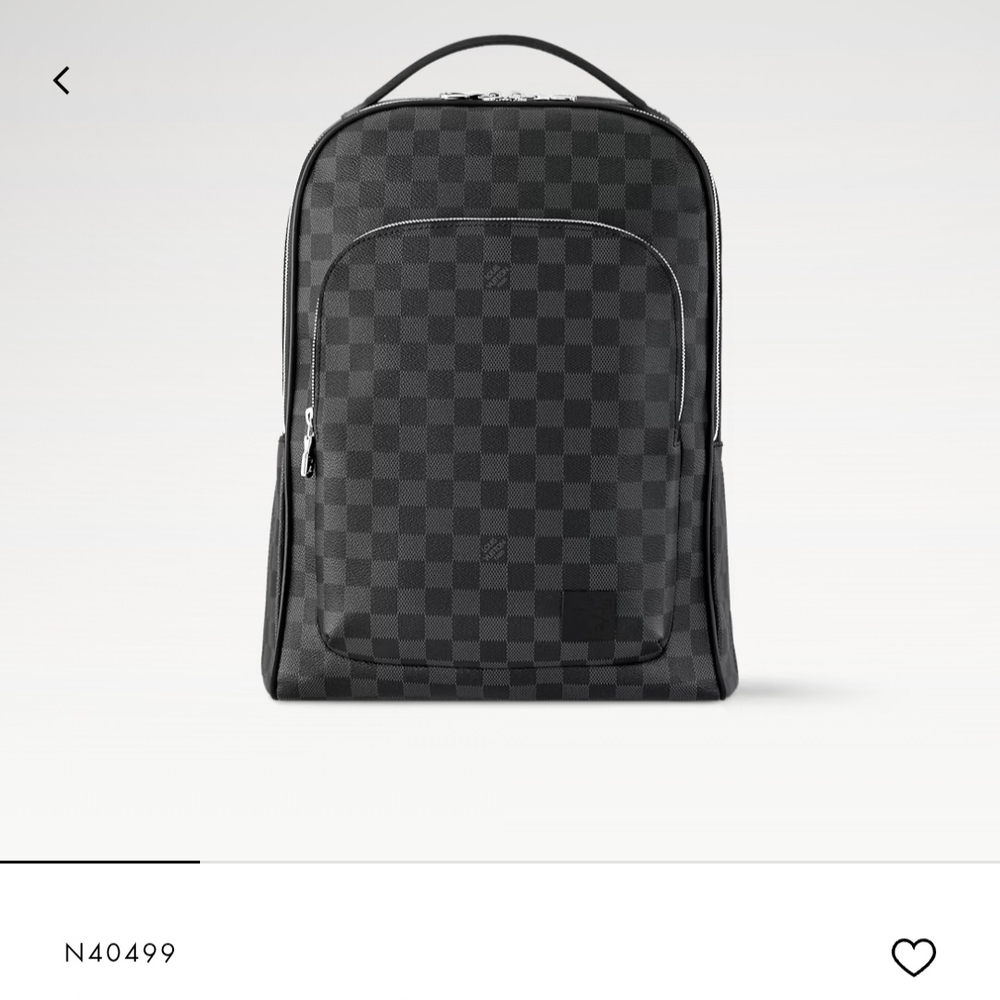 Louis Vuitton Graphite Checkered Backpack